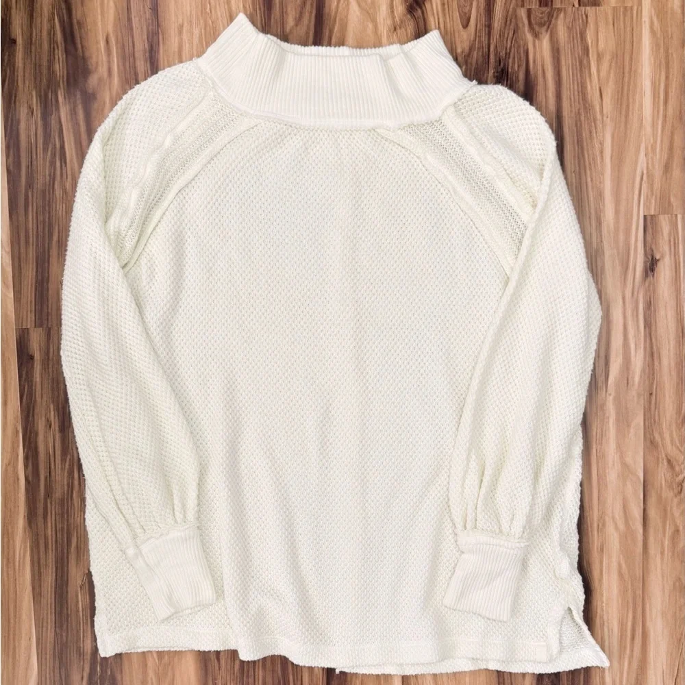 Free People She’s A keeper Cream Oversized Knit Sweater